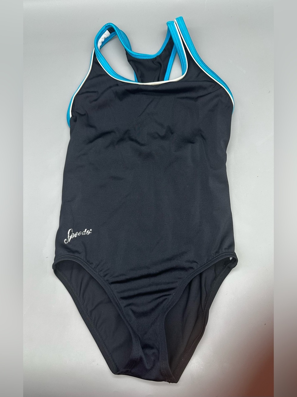 Speedo Girls Youth Kids one-piece athletic swimsuit